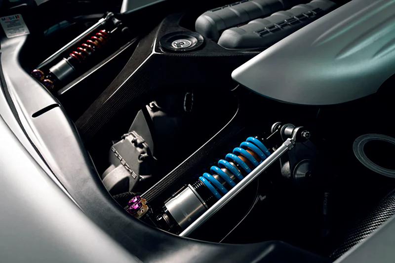 KW 04-05 Porsche Carrera GT Special Edition HLS4 V5 Coilover Kit w/ Red & Blue Springs - Image 6