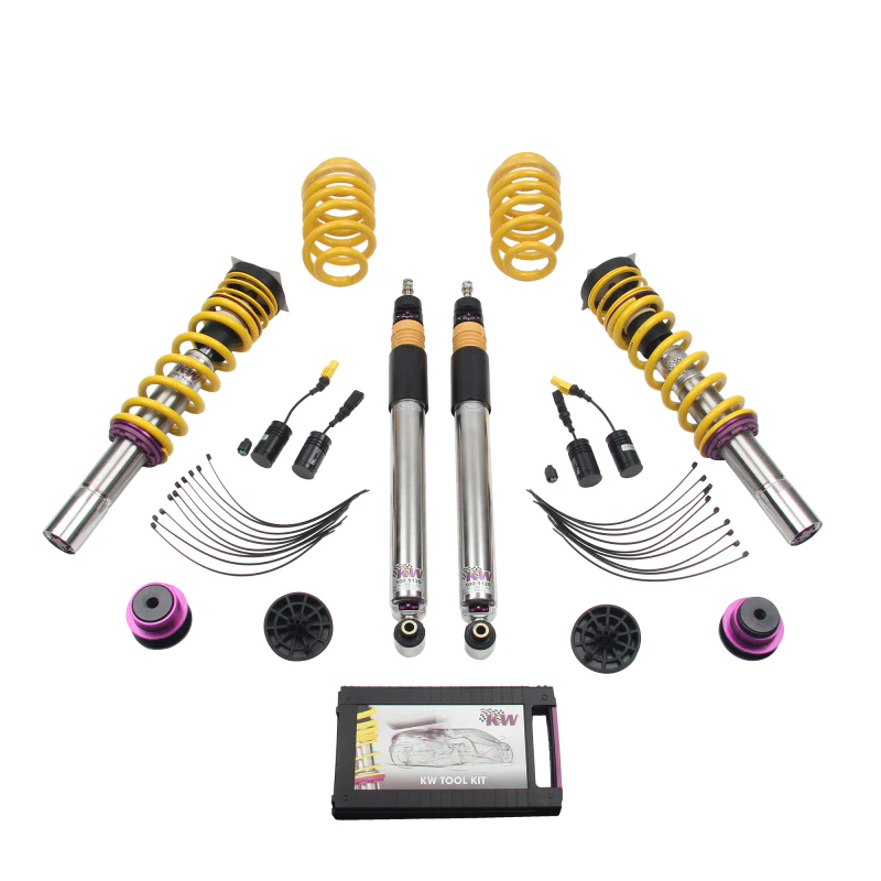 KW Coilover Kit V3 2017+ Audi A4 (B9) Sedan 2wd w/ Electronic Dampers - Image 4